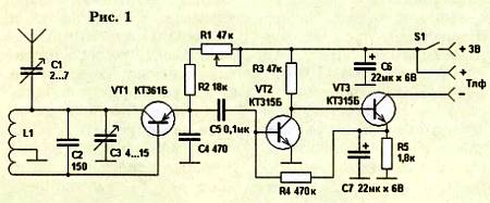 Простой КВ приемник на радиолюбительские диапазоны (5 транзисторов КТ)