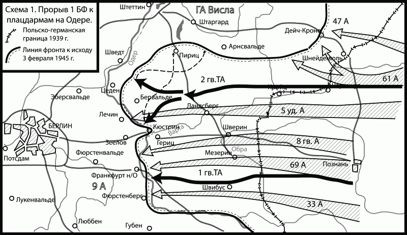 Висло одерская операция карта