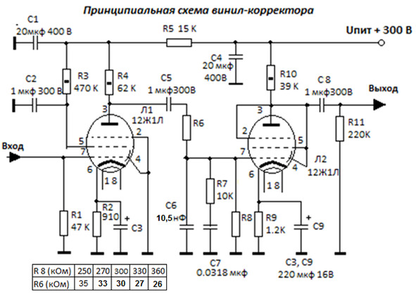 12ж1л усилитель унч схема