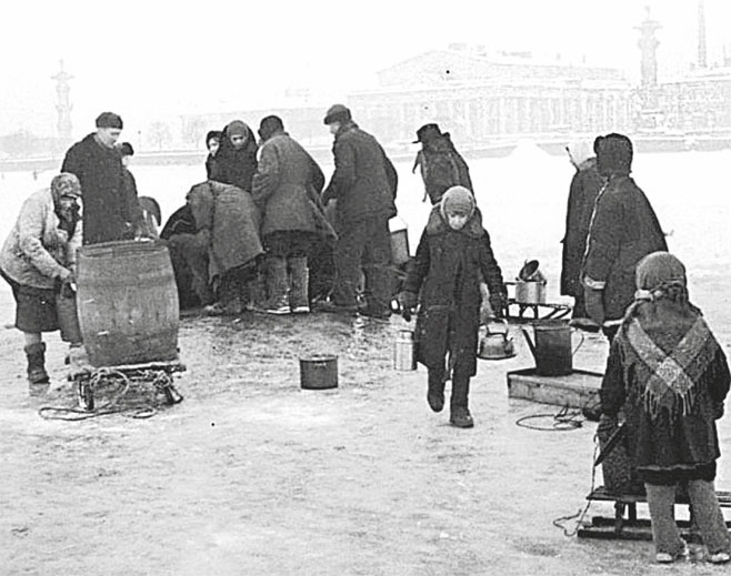 Картина на неву за водой