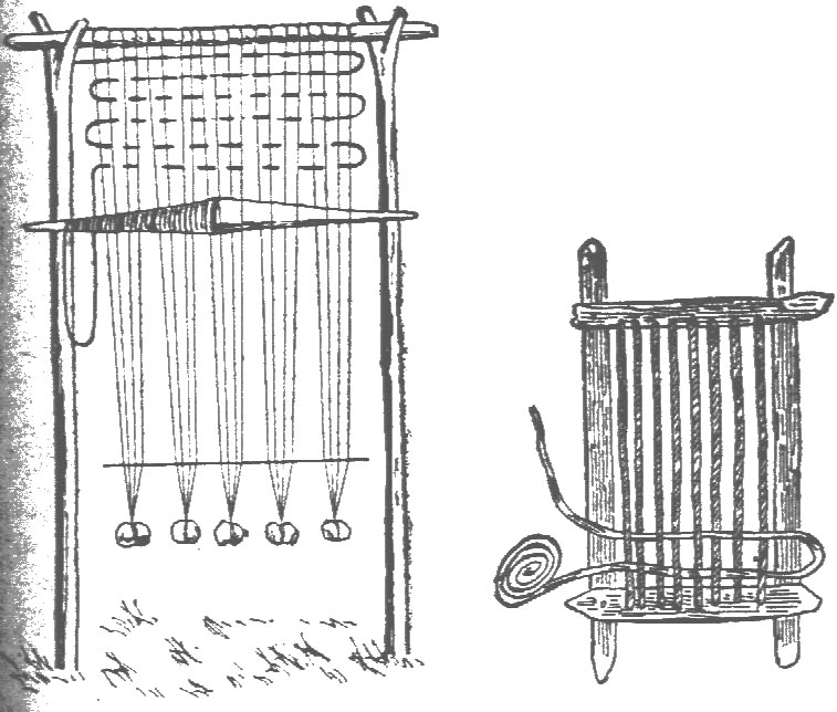 Древний ткацкий станок рисунок
