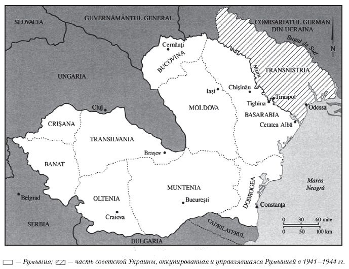 Карта румынии 1942