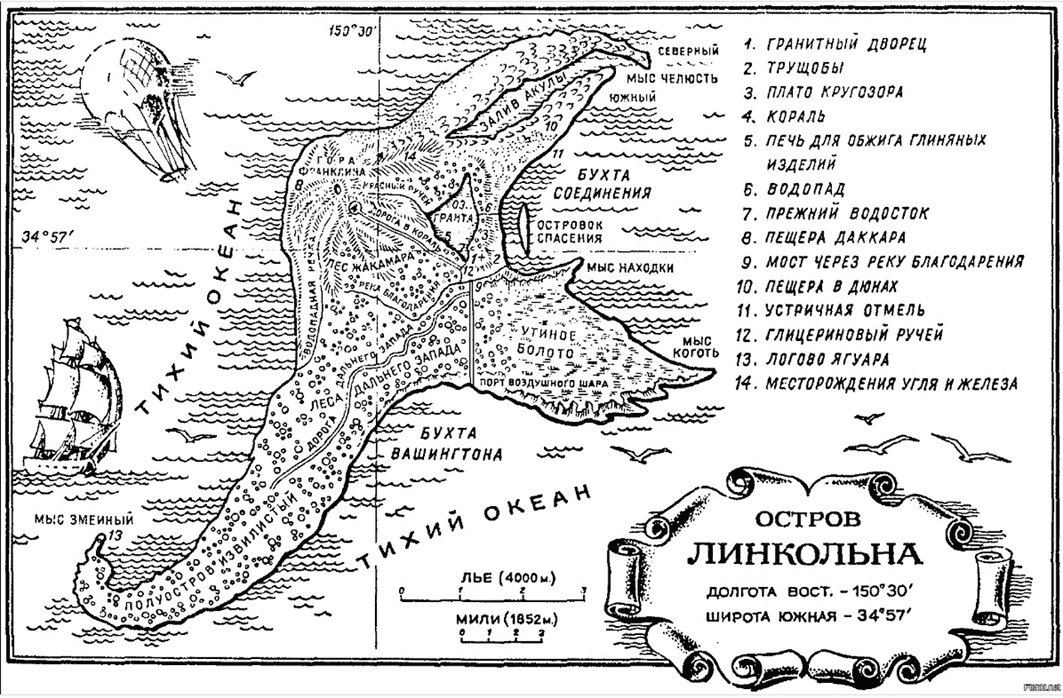 Остров схема разбора